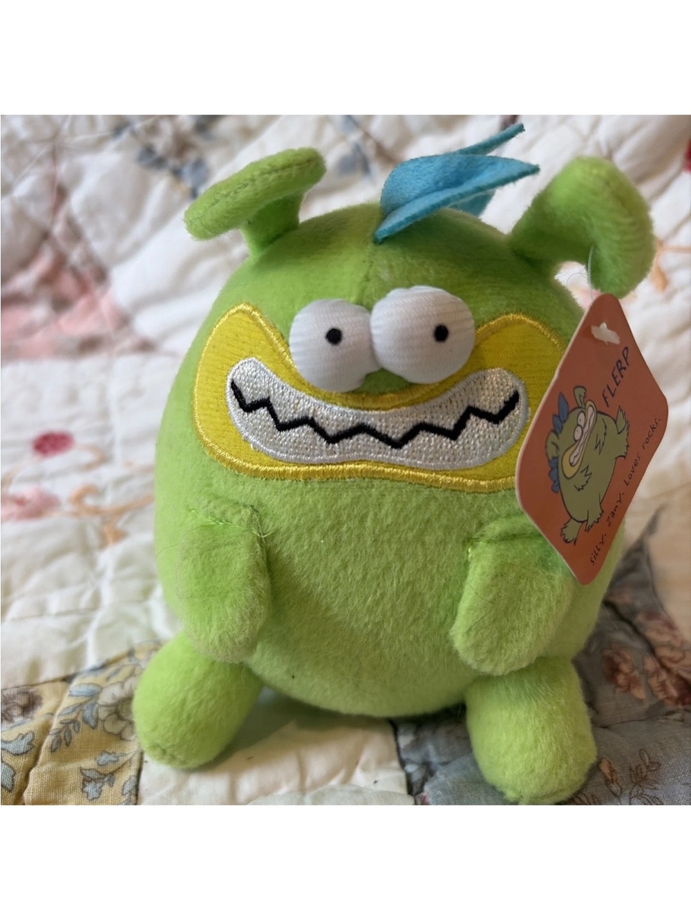 Negu Small Chartreuse Green Monster Stuffed Character - 5.25” Jeesie Rees